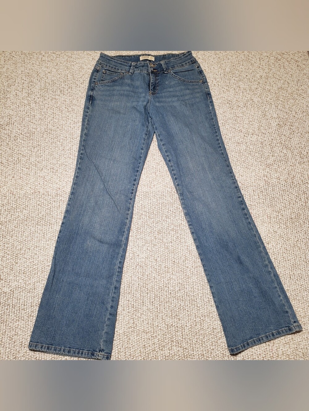 jeanstar Women's Light Blue Denim Jeans with Double Button Waistband